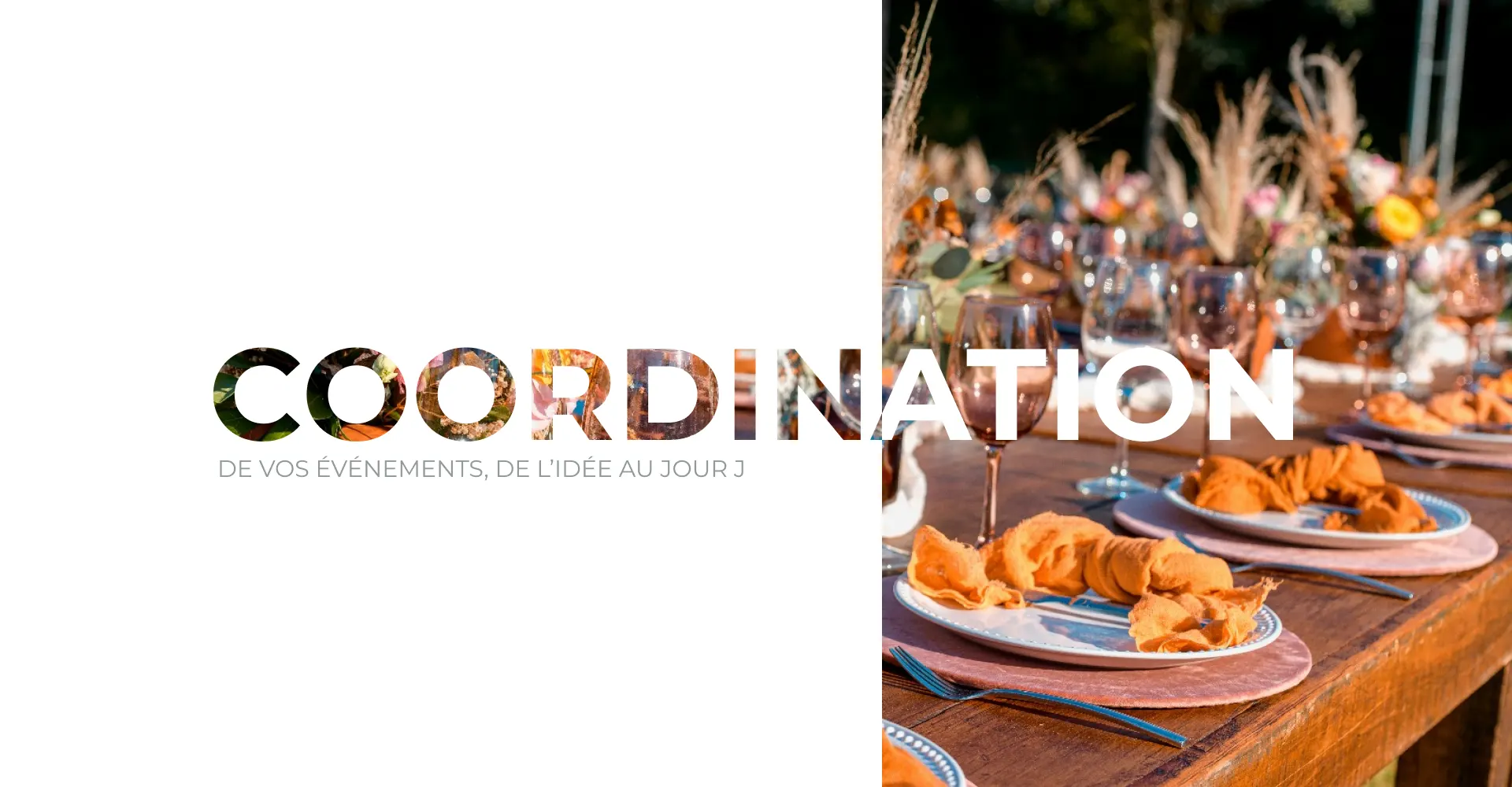 Coordination de vos événements, de l'idée au jour J