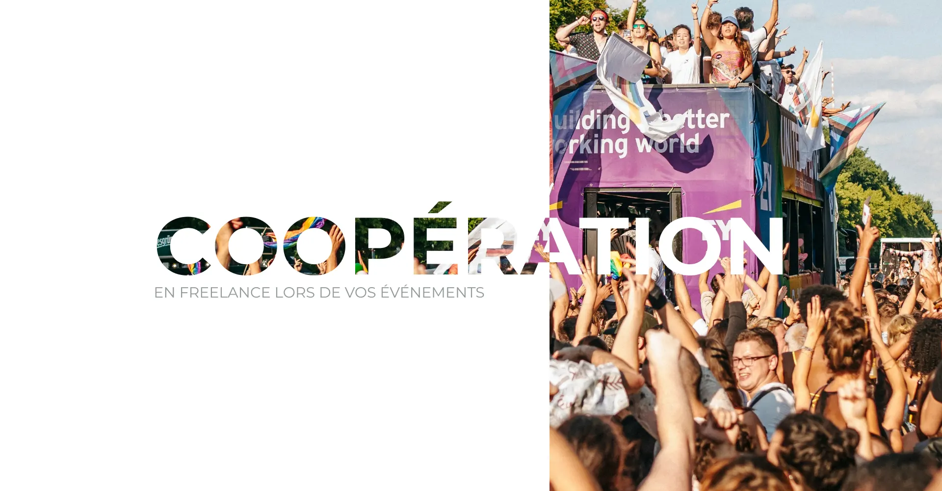 Coopération en freelance lors de vos événements